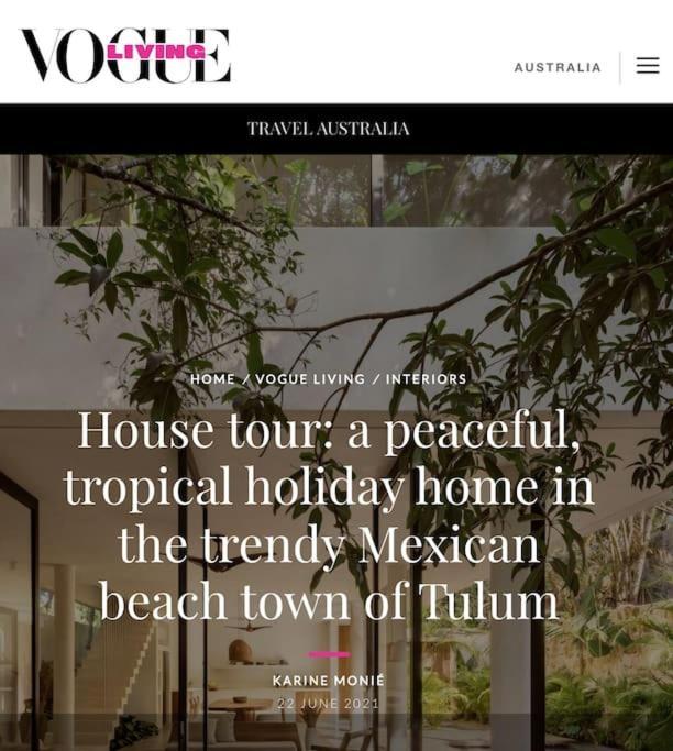 Casa Areca: Award-Winning Architectural Villa with Concierge Tulum Exterior photo