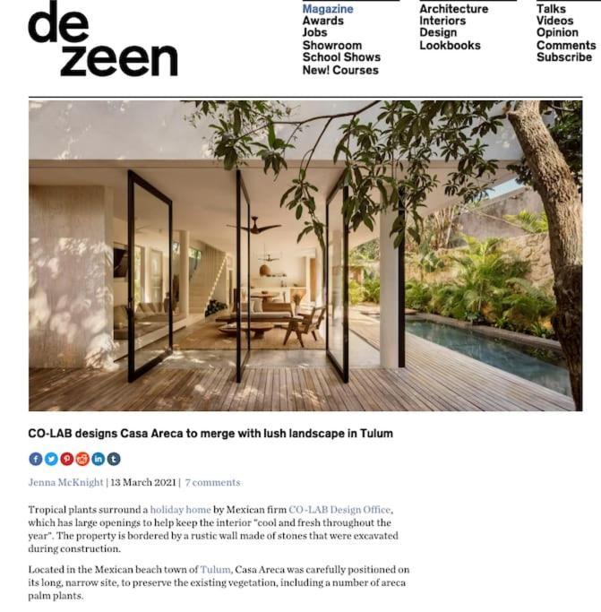 Casa Areca: Award-Winning Architectural Villa with Concierge Tulum Exterior photo